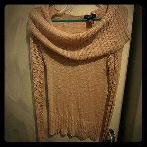 Long sleeve pretty sweater(shows your shoulders)